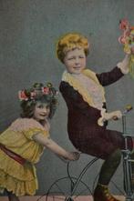 belgie 1909 jongen meisje antieke fiets driewieler, Ophalen, Voor 1920, Gelopen, Sterren en Beroemdheden