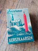 Oud kartonnen doosje Lucerna Kerstkaarsen - Delden, Antiek en Kunst, Ophalen of Verzenden