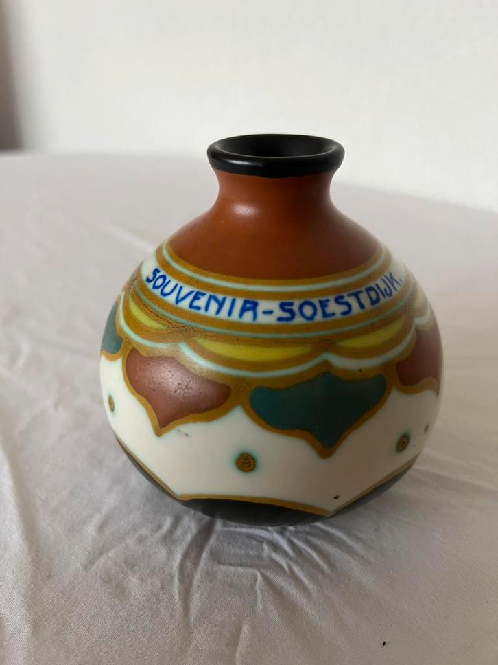 55 Zenith Gouda Plateel Vintage Aardewerk Souvenir Soestdijk, Antiek en Kunst, Antiek | Keramiek en Aardewerk, Ophalen of Verzenden