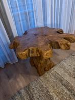 Boomstam Bijzettafel - Uniek en Natuurlijk, Huis en Inrichting, Tafels | Bijzettafels, Minder dan 45 cm, Minder dan 55 cm, Gebruikt