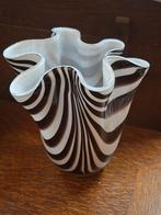 Mutano zebra vaas handgemaakt, Ophalen of Verzenden, Zo goed als nieuw, Overige materialen