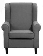 2x oorfauteuil Leen Bakker in goede staat - Ijsblauw, Huis en Inrichting, Fauteuils, Ophalen, Gebruikt, 75 tot 100 cm, Stof