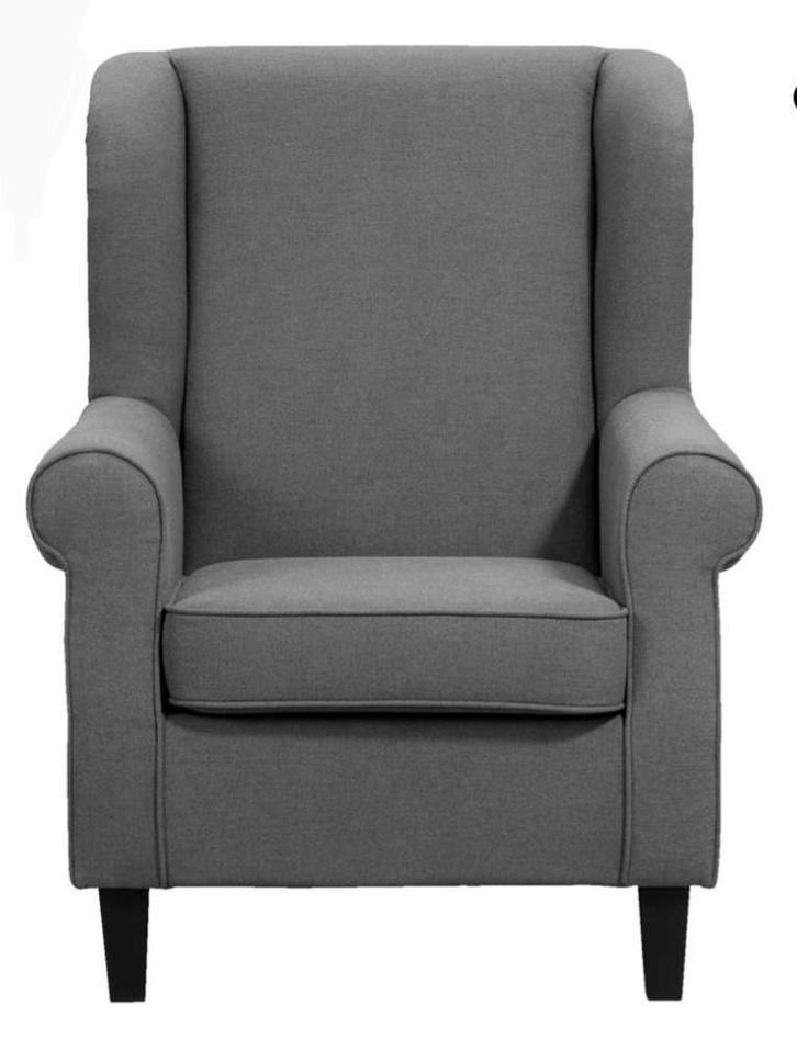 2x oorfauteuil Leen Bakker in goede staat - Ijsblauw, Huis en Inrichting, Fauteuils, Gebruikt, Stof, 50 tot 75 cm, 75 tot 100 cm