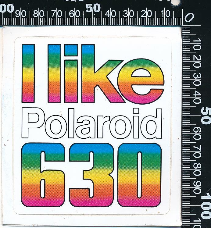Sticker: Polaroid - I like Polaroid 630, Verzamelen, Stickers, Zo goed als nieuw, Bedrijf of Vereniging, Ophalen of Verzenden