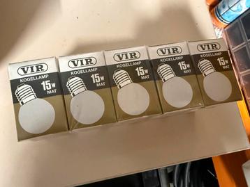 VIR Kogellamp 15W E27 - Nieuw in doos! beschikbaar voor biedingen