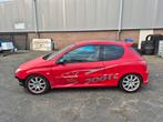Peugeot 206 2.0 16V 130KW RC 3D 2004 Rood, Auto's, Voorwielaandrijving, Zwart, 4 cilinders, 1095 kg
