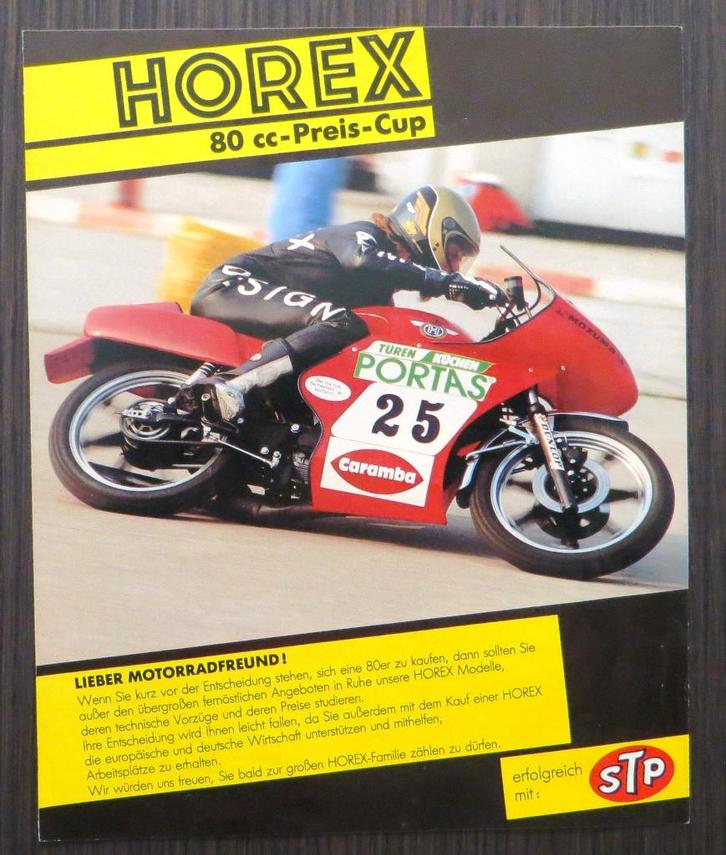 Folder Horex modellen 1983 + Horex 80 cc Cup racer (Duits), Motoren, Handleidingen en Instructieboekjes, Overige merken, Verzenden