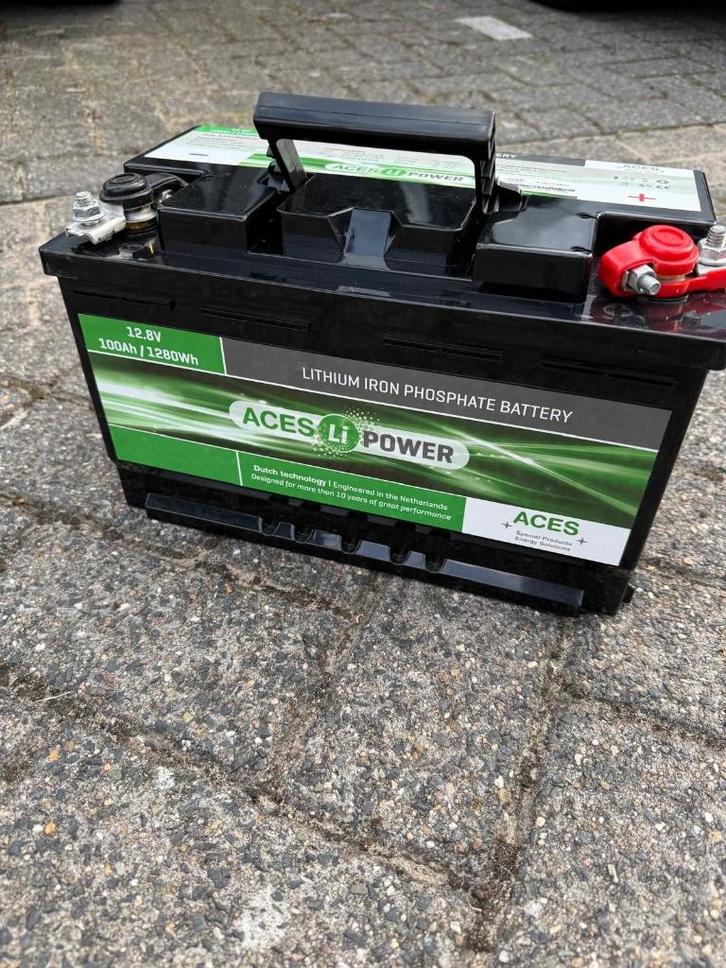 Accu Lithium 100Ah Aces 12,8V, Auto-onderdelen, Accu's en Toebehoren, Nieuw, Ophalen
