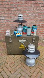 Zwitserse Geniol druklampen kist, Antiek en Kunst, Antiek | Lampen, Ophalen