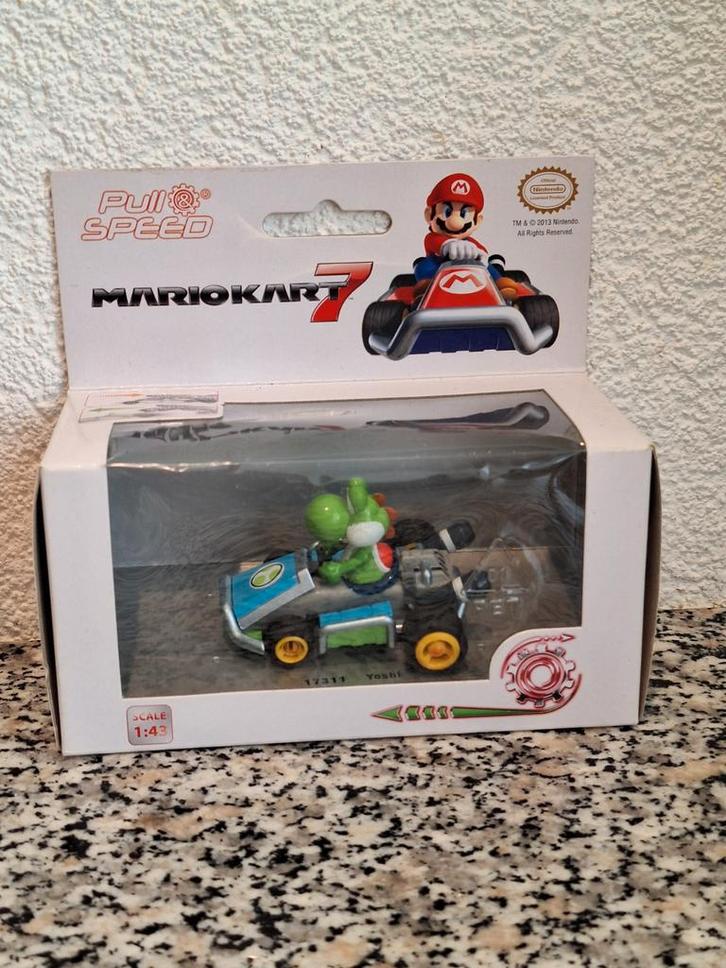 Yoshi Pullback auto - Mario Kart 7 - NIEUW! 1:43, Kinderen en Baby's, Speelgoed | Speelgoedvoertuigen, Nieuw, Ophalen of Verzenden
