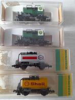 4x tankwagons, Fleischmann, Analoog, Ophalen of Verzenden, Zo goed als nieuw