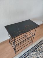 Bijzettafel, Huis en Inrichting, Tafels | Sidetables, Ophalen, Gebruikt, 25 tot 50 cm, Rechthoekig