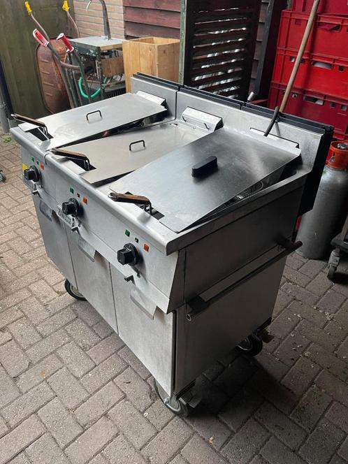 Electrische horeca frituur krachtstroom 64A + 32A, Witgoed en Apparatuur, Frituurpannen, Gebruikt, 4 liter of meer, Duo-friteuse