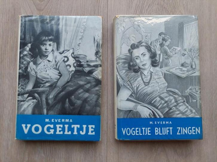 2 boeken M. Everma - Vogeltje en - Vogeltje blijft zingen, Boeken, Literatuur, Gelezen, Ophalen of Verzenden