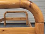 Vintage grenen houten bed eenpersoonsbed Rainer Damiller, Huis en Inrichting, Slaapkamer | Bedden, Ophalen, Eenpersoons, Bruin