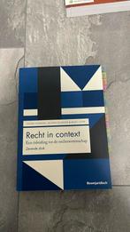 Sanne Taekema - Recht in context, Boeken, Sanne Taekema; Jeanne Gaakeer; Marc Loth, Ophalen of Verzenden