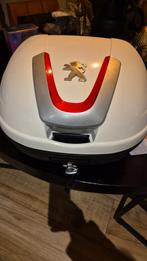 Topkoffer Peugeot 34L Wit met Bevestigingsplaat en Rugsteun, Ophalen of Verzenden, Nieuw, Peugeot
