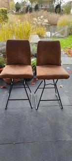 2 Xooon barkrukken in nette staat, Huis en Inrichting, Stoelen, Ophalen, Twee, Bruin, Zo goed als nieuw