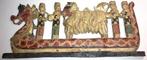 Balinese Dragon Boat Carved Wood Panel, Antiek en Kunst, Verzenden