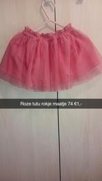 Zgan roze tutu rokje maat 74 baby meisje, Ophalen of Verzenden, Zo goed als nieuw, Meisje, Jurkje of Rokje