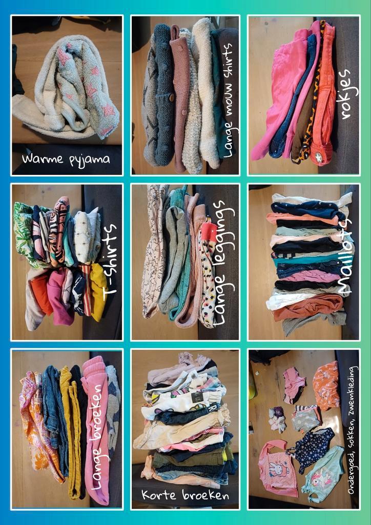Groot pakket meisjeskleding maat 110/116 (met wat 98 t/m 122, Kinderen en Baby's, Kinderkleding | Kinder-kledingpakketten, Gebruikt
