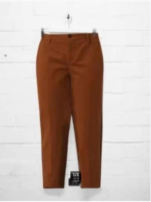 Closed - Cognacbruine chino maat W28 - Nieuw €190, Kleding | Dames, Broeken en Pantalons, Nieuw, Maat 36 (S), Bruin, Lang, Ophalen of Verzenden
