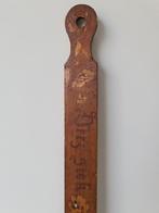 antieke oude meetlat kinderen meetstok bewerkt hout l= 1,7m, Ophalen, Gebruikt, Wanddecoratie