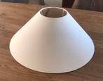 Linnen gebroken wit met witte binnenkant, Huis en Inrichting, Lampen | Lampenkappen, Ophalen, Strak, 25 tot 50 cm, Wit