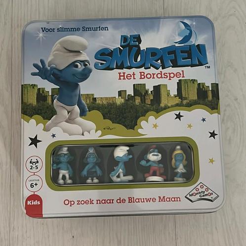 Smurfen Bordspel - Op zoek naar de Blauwe Maan, Hobby en Vrije tijd, Gezelschapsspellen | Bordspellen, Zo goed als nieuw, Een of twee spelers