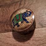 Zilveren bakje uit Rajasthan met emaille inleg, Ophalen of Verzenden