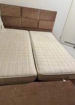 Boxspring 180x200 met hoofdbord en bankje, Gebruikt, Overige kleuren, Tweepersoons, Ophalen of Verzenden