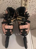 Skeelers Maat 38 + regenwielen - Wedstrijd Klaar!, Gebruikt, Inline skates 4 wielen, Dames, Ophalen