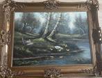Klassiek Schilderij: Landschap met Eenden, Ophalen of Verzenden