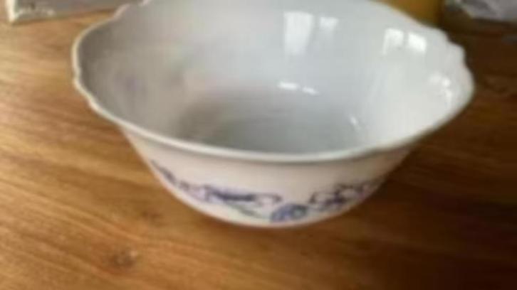 Arcopal retro schaal blauwe bloem, Verzamelen, Retro, Huis en Inrichting, Ophalen of Verzenden