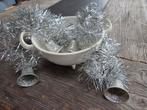 oude kerstversiering slinger met gesuikerde klokjes, Ophalen of Verzenden, Gebruikt