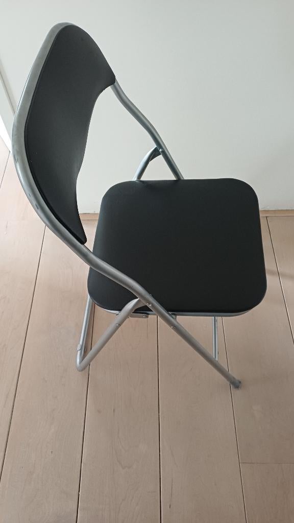 Klapstoeltje, Ophalen, Overige materialen, Gebruikt, Zwart