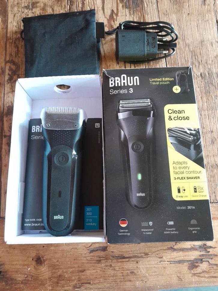Braun Series 3 301S Scheerapparaat - Nieuw in Doos, Witgoed en Apparatuur, Persoonlijke-verzorgingsapparatuur, Nieuw, Scheren en Epileren