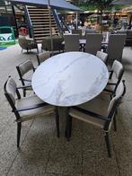 Showroom Scot - Lilly tuinset 7 delig te koop, Tuin en Terras, Tuinsets en Loungesets, Overige materialen, 6 zitplaatsen, Ophalen of Verzenden