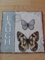 Wanddecoratie vlinder, Minder dan 50 cm, Ophalen of Verzenden, Zo goed als nieuw, Schilderij