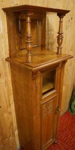 Antiek smalle muziek mahonie Jugendstil kastje boekenkastje, Ophalen, Gebruikt