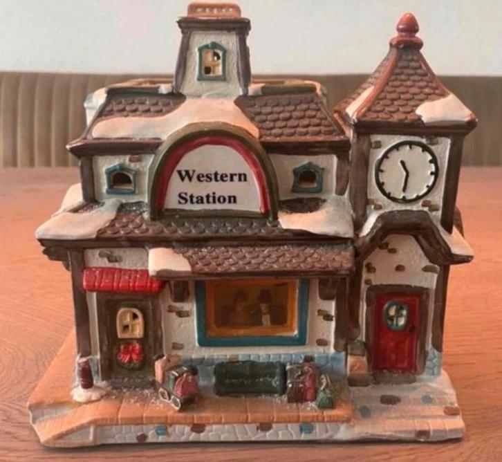 Dickensville Western Station, Diversen, Kerst, Zo goed als nieuw, Ophalen of Verzenden