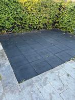 Rubberen tegels 50x50, Ophalen, Gebruikt, Rubber, 10 m² of meer