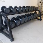Technogym Pu Dumbells Set + Technogym opberg rek, Sport en Fitness, Ophalen, Zo goed als nieuw, Dumbbell
