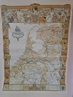 Oude poster van  Nederland - 1923, Gelezen, Verzenden, Landkaart, C. Jetses