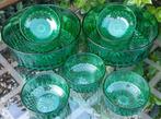Arcoroc schalenset, groen,, Ophalen of Verzenden