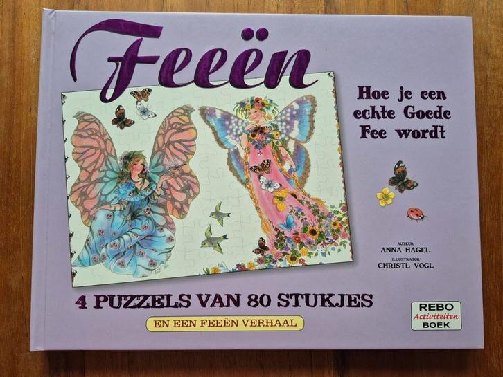 Anna Hagel - Feeën. Boek met puzzels, Boeken, Kinderboeken | Jeugd | onder 10 jaar, Zo goed als nieuw, Fictie algemeen, Ophalen of Verzenden