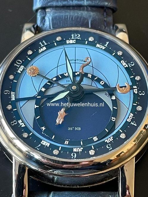 Christiaan van der Klaauw Astrolabium witgoud. Compleet, Sieraden, Tassen en Uiterlijk, Horloges | Heren, Zo goed als nieuw, Polshorloge