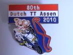 Dutch TT Assen 2010 (80 jaar) pin, Ophalen of Verzenden, Zo goed als nieuw, Sport, Speldje of Pin