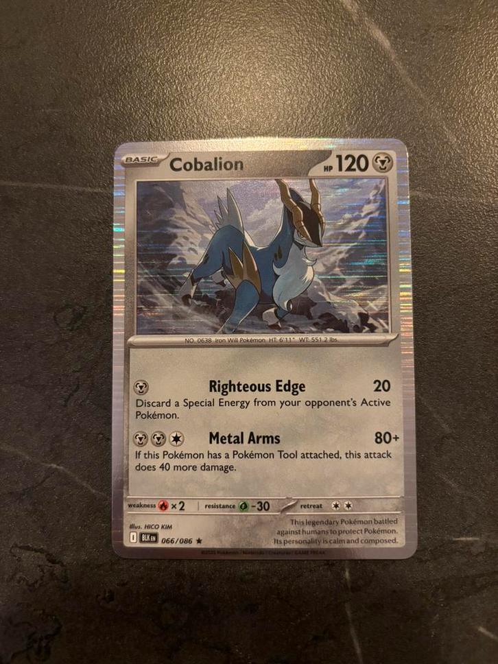 Pokémon Cobalion Holo kaart 66/86, Hobby en Vrije tijd, Verzamelkaartspellen | Pokémon, Nieuw, Losse kaart, Ophalen of Verzenden