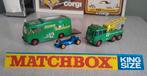 Matchbox Kingsize BP K-5 en No.12, Hobby en Vrije tijd, Modelauto's | 1:50, Verzenden, Gebruikt, Bus of Vrachtwagen, Matchbox